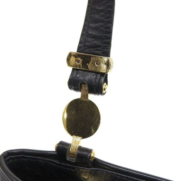 Versace Sunburst Leather Shoulder Bag - Picture 5 of 6